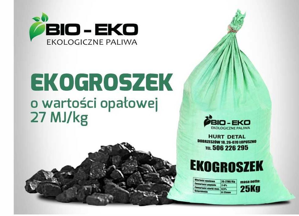 Węgiel Groszek 29 Mj Karlik Workowany 25kg Luz