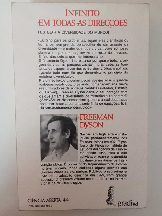 Infinito em todas as direcções - Freeman Dyson