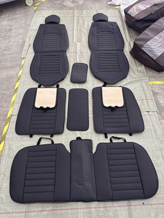 -5D Чохли на сидіння-НА ВСІ АВТО -Autovalom- Преміум Якість--ПЕРІД+ЗАД