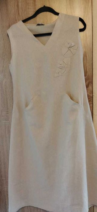 Lniana ,letnia sukienka L