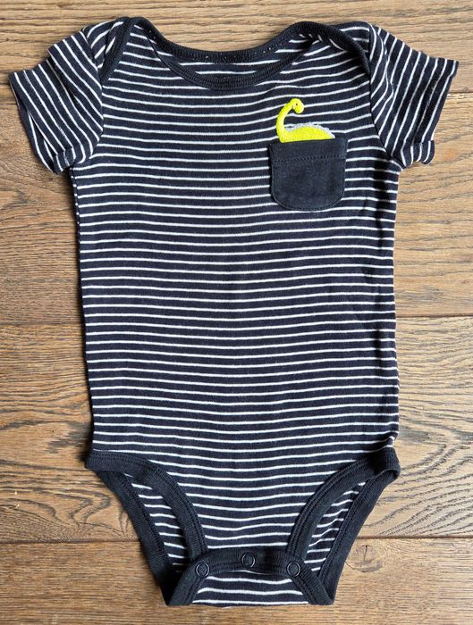 3 x Body Carter's krótki rękaw r. 3-6 M (68/74) super stan!