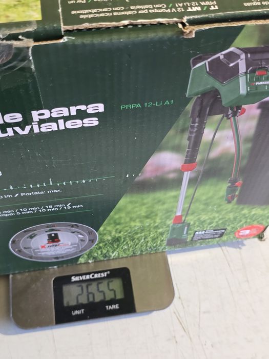 Bomba 12V Parkside para depósitos de aguas pluvial