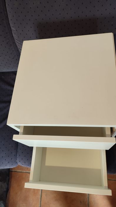 Armário branco eket ikea com duas gavetas