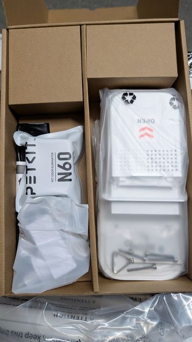 Caixa de areia com câmera IA automática para gatos Petkit (nova)