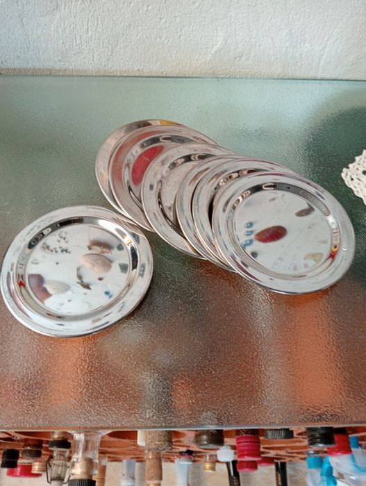 Bases para copos em inox