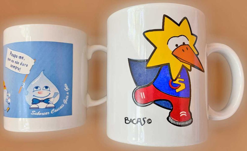 Canecas Bicas e Água, Novas, Colecção