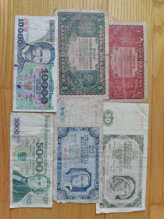 Polska mix banknotów
