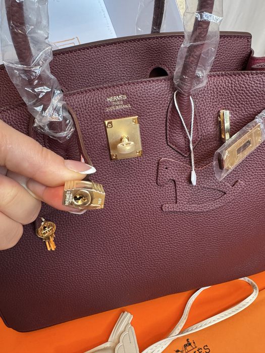 Ексклюзивна сумка в стилі Hermes Birkin, 30 см