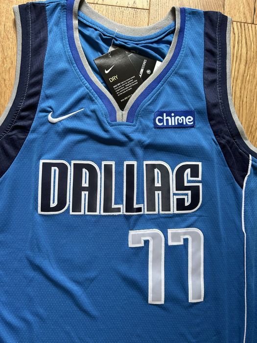Nowy niebieski Jersey Nike Luka Dončić 77 Dallas NBA