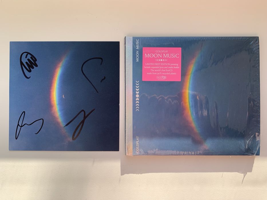 Нові CD диски Coldplay Moon Music of the spheres з автографом signed
