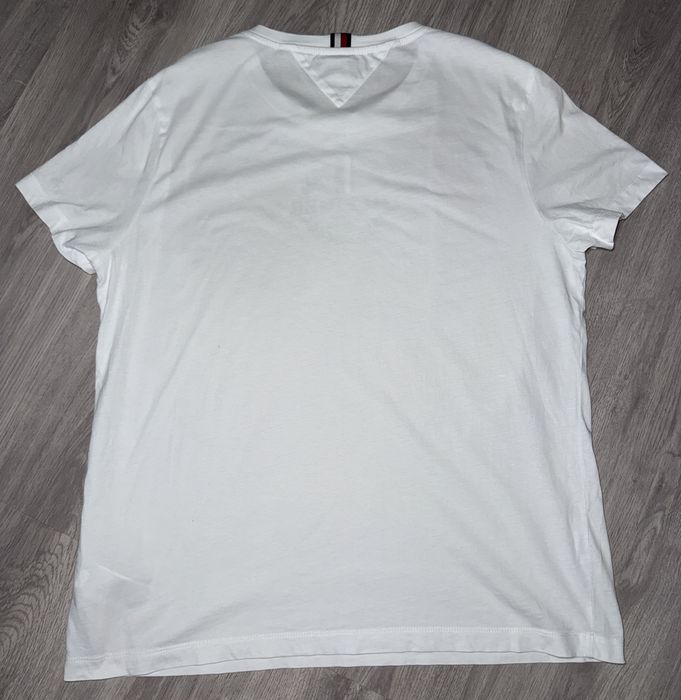 Tommy hilfiger Xl-xxl оригинал белая футболка поло,томми хилфигер,біла футболка поло чоловіча томмі хілфігер