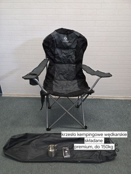 Krzeselko kempingowe wedkarskie premium 150kg