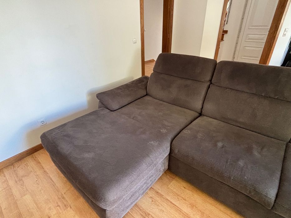 Sofa cinzento 3 lugares com gaveta para sofa cama