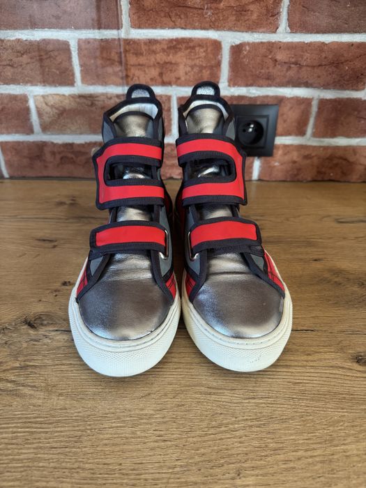 Raf Simons High Top basketball leder
