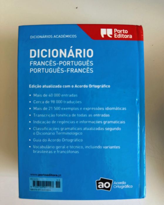 Dicionario Francês-Português Porto Editora