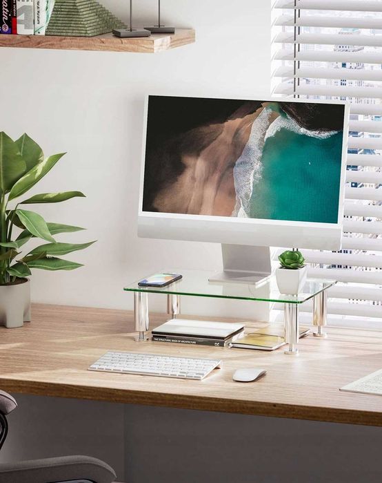 Stojak na Monitor Pc Laptop iMac Apple do Biura Gabinetu Salon Nr00337