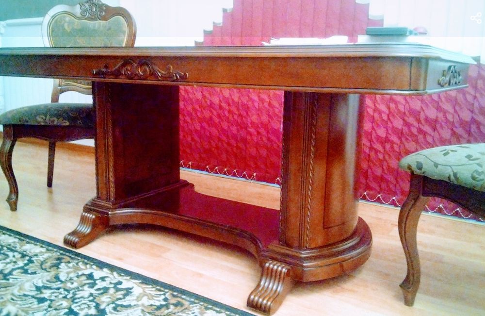 Стол стулья гостиную столовую обеденый масивный импортный