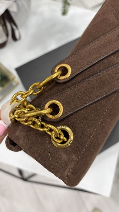 Сумка YSL Yves Saint Laurent шоколадна