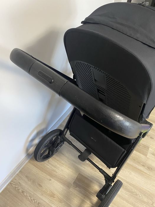 Carrello omega plus+карелло омега плюс дитяча коляска чорна 2в1