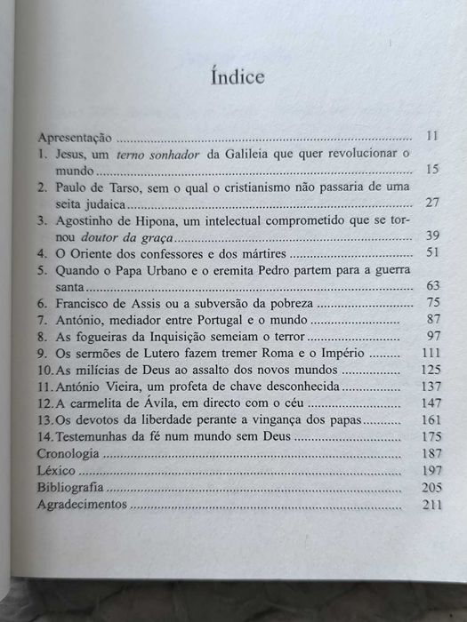 Os Génios do Cristianismo Histórias de profetas, pecadores e de santos