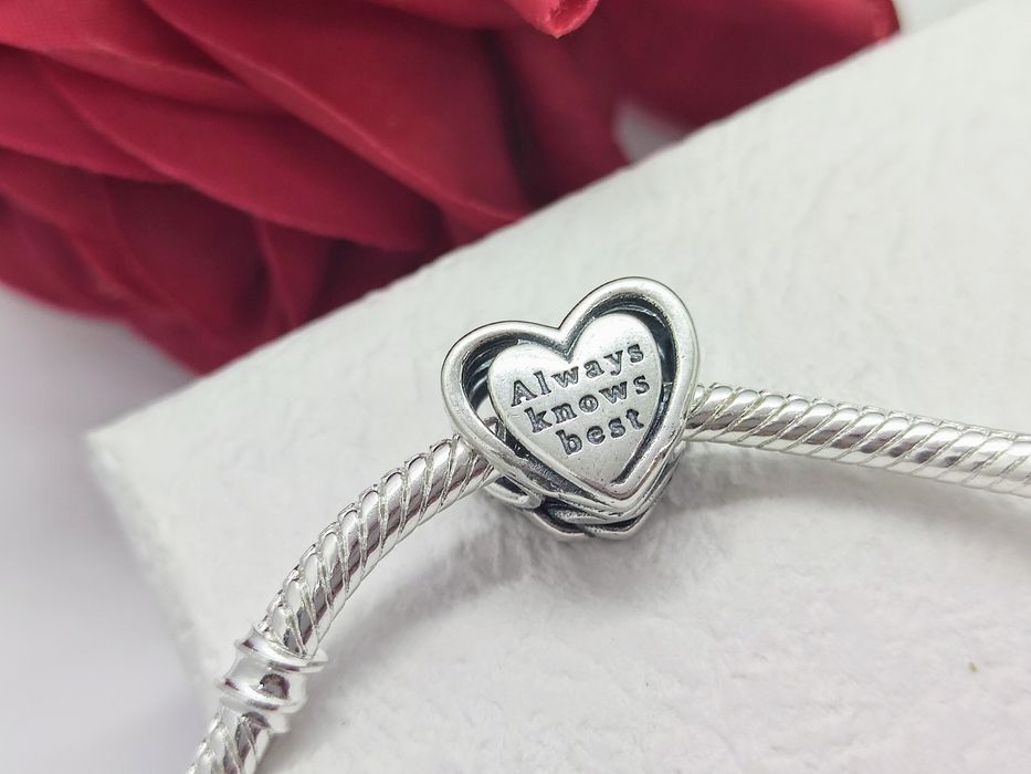 Charm's dwustronny srebrny Mama srebro S925