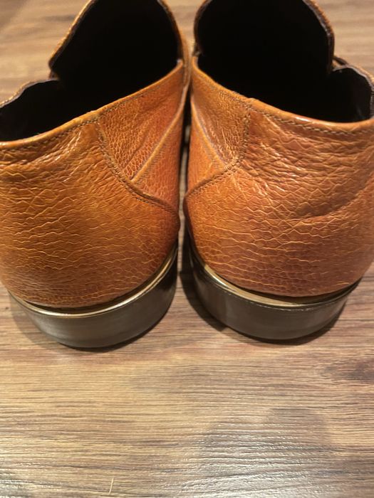 Byty meskie ze skóry strusia roz. 43