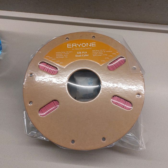 Філамент Eryone  Dual Color  Silk PLA Red-Green 1 кг