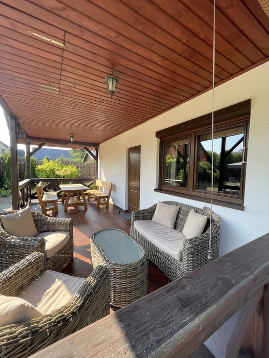 Jacuzzi, domek nad jeziorem, mazury, sauna, Jeziorak, Siemiany