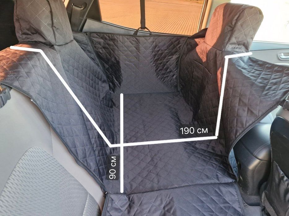 Автогамак для перевезення собак, лежак 190×90 2/3 сидіння