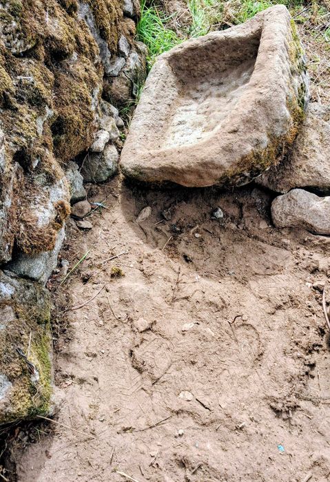 pedra conca da cunca rústica centenária