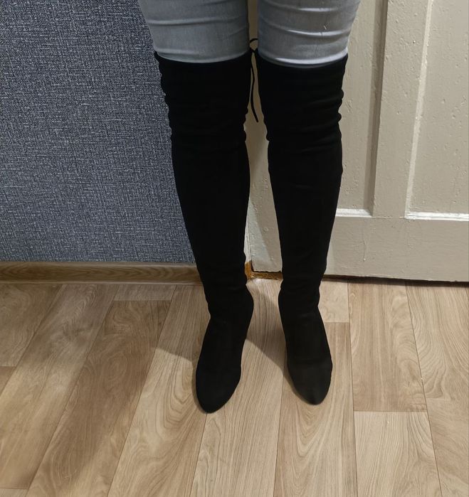 Сапоги чулки, ботфорты 40 р., чоботи панчохи, ботфорти замшеві