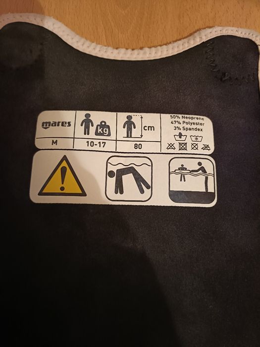 Colete de neoprene para natação