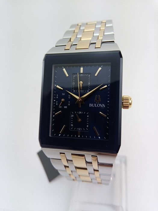 Роскошные мужские часы BULOVA 98C150 с календарем, чоловічий годинник