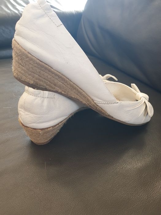 Espadryle biale piękne, rozmiar 39.