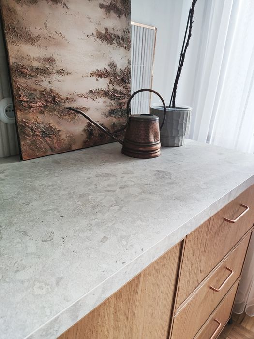 Blat kuchenny laminowany terrazo crema