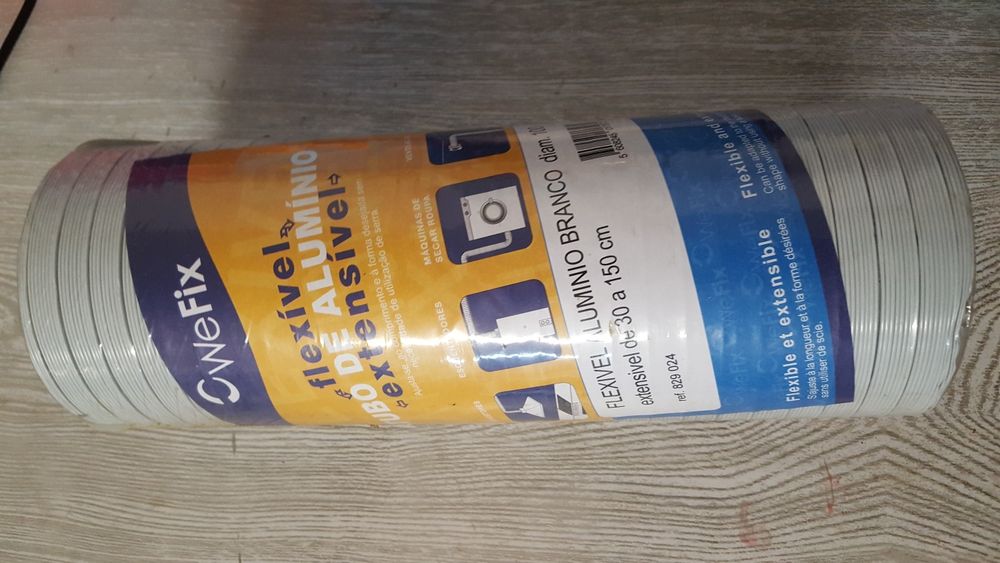 Tubo alumínio branco extensível