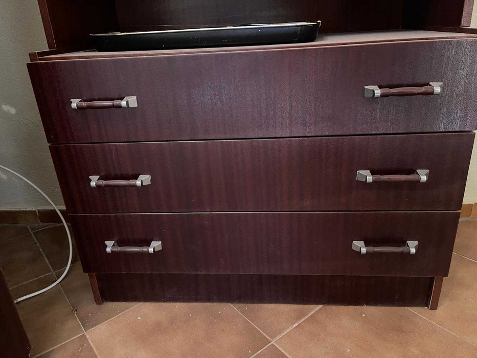 Móvel/Armários de 3 módulos de madeira