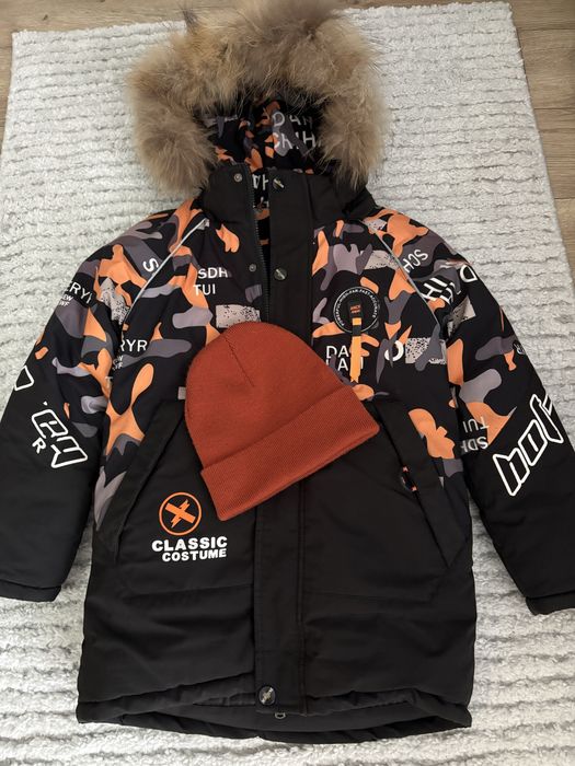 Зимова куртка, плащ, пухових для хлопчика