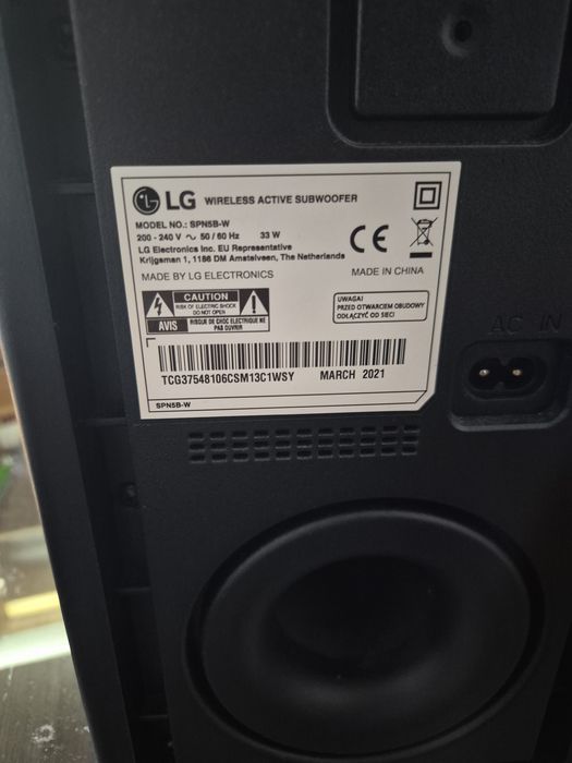 LG Spn5b-w 33w wireless com cabo
