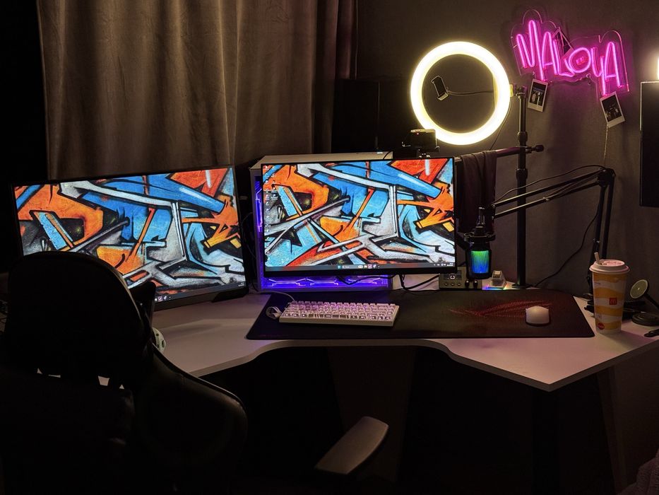 Стол угловой для пк на 2 монитора игровой стол для учебы