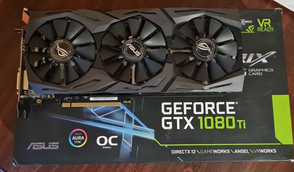 Asus Strix Gaming OC GTX 1080 Ti 11Gb GDDR5X (топ охлаждение) / исправная, но с нюансом (проблемная)