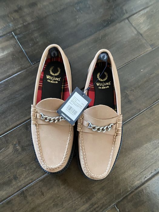 Fred Perry x GH Bass Weejuns Leather Loafer EU41 $240 лофери топсайдери