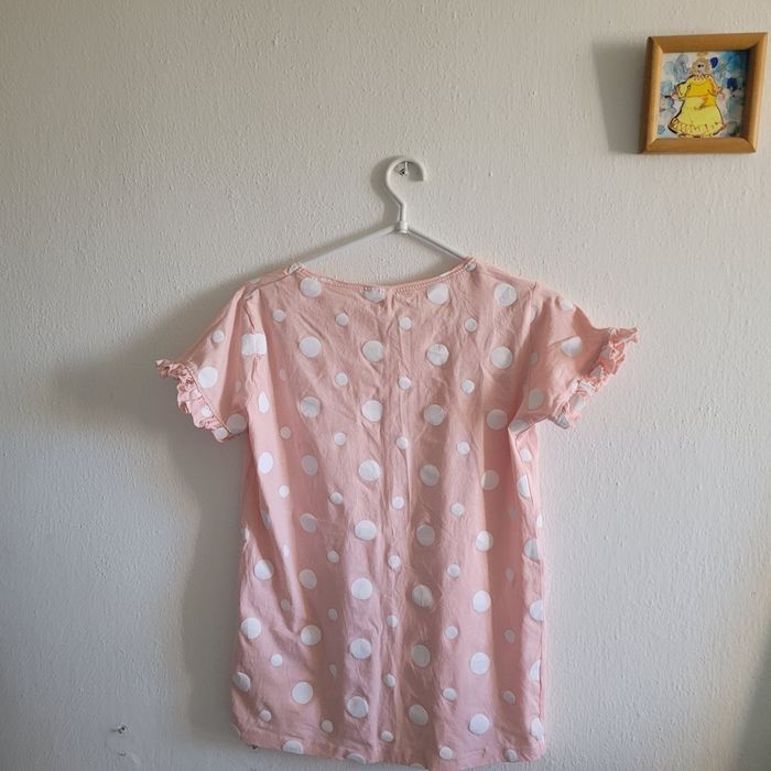 Moraj koszulka damska różowa w białe kropki r. M