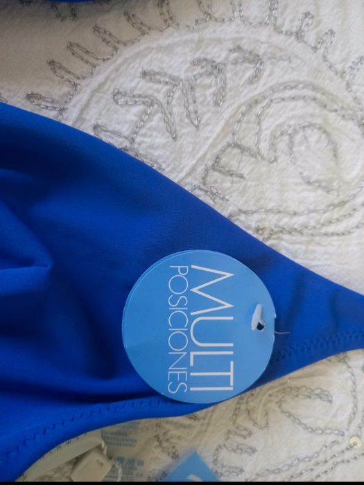 Top Bikini Enfasis azul real