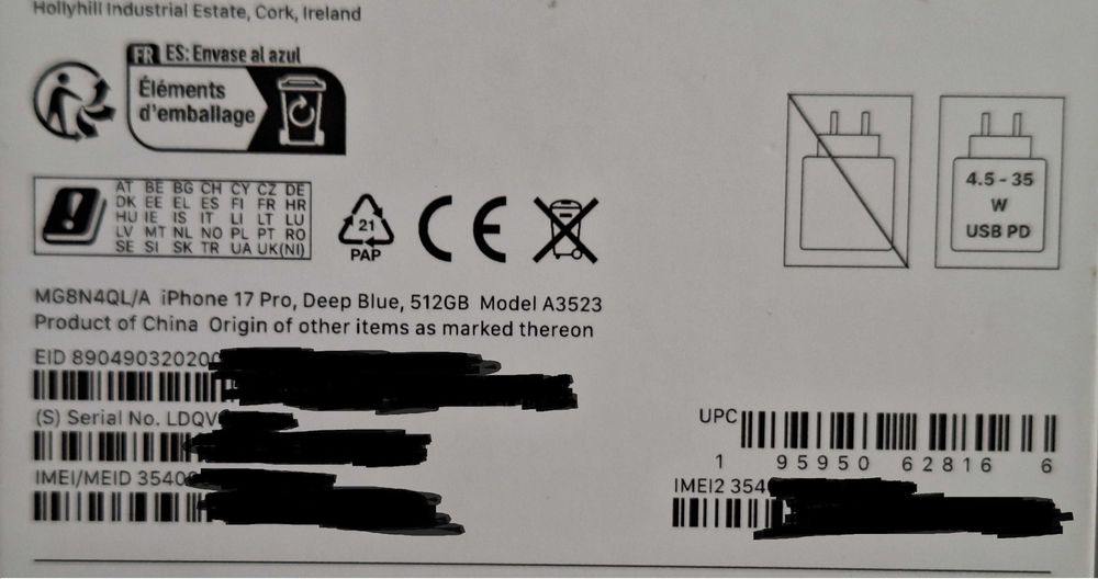 iPhone 17 Pro 512GB Deep Blue | Open Box | новий | Київ