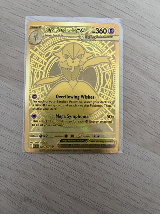 Złota karta Pokemon Gardevoir