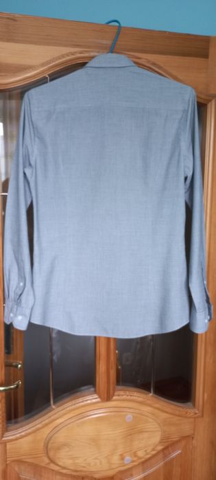 33. Jasnoszara elegancka koszula H&M do garnituru, r. 46/S