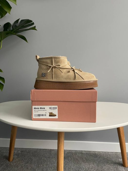 Черевики-уггі зимові MIU MIU Winter Boot premium | Угги жіночі
