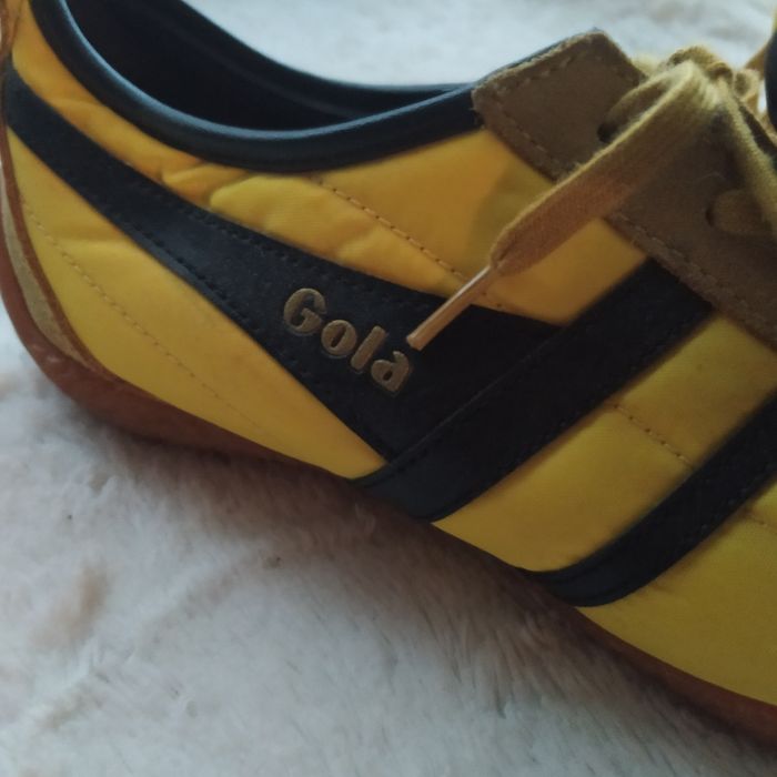 Buty sportowe męskie Gola 39 skóra naturalna żółte yellow premium