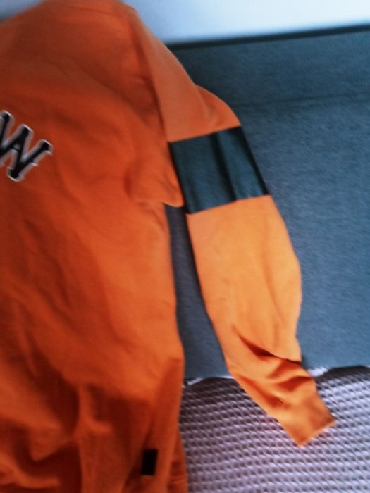 Bluza meska S kaptur pomarancz czern borclew